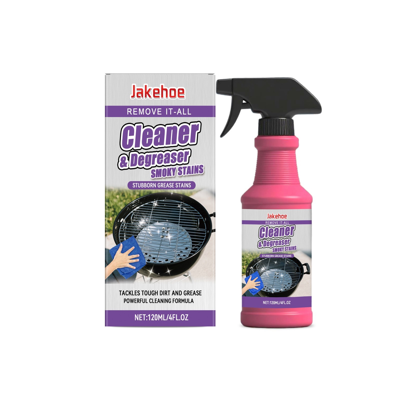 1-3X BBQ Grill Degreaser Cleaner,Fast-Acting Heavy-Duty Grill Degreaser Spray