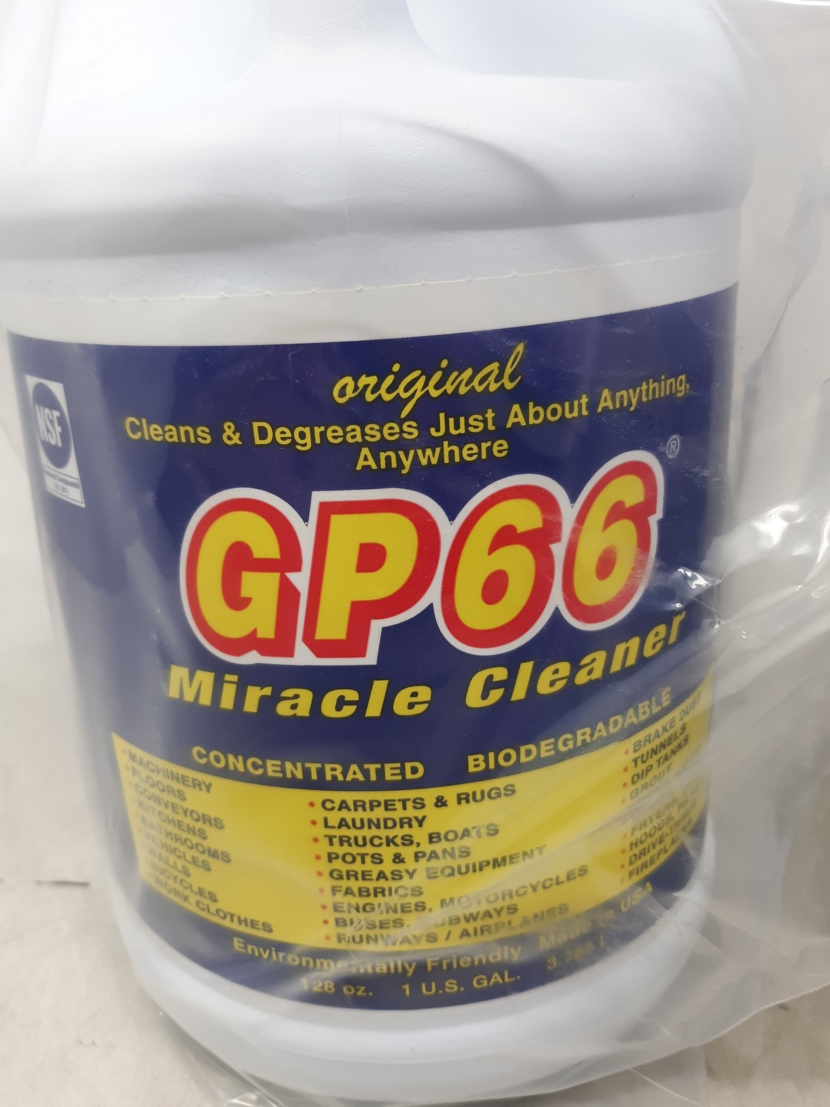 GP66 Miracle Cleaner Concentrate Multi‑Surface Cleaner 1 gal + 32 oz Lot