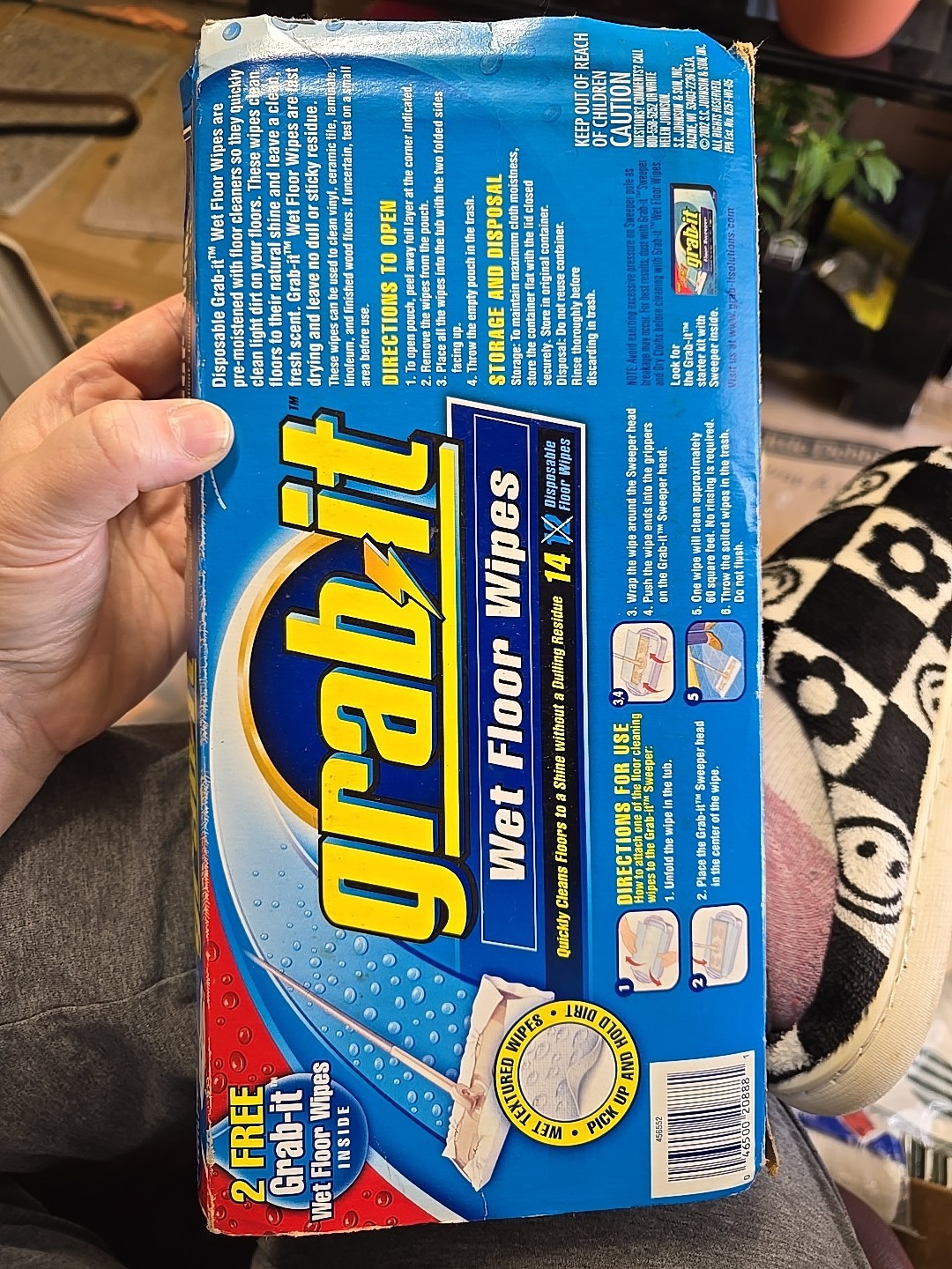 Pledge Grab It Wet Floor Wipes Box of 14 – 10″ x 8.25″ New Sealed 2002