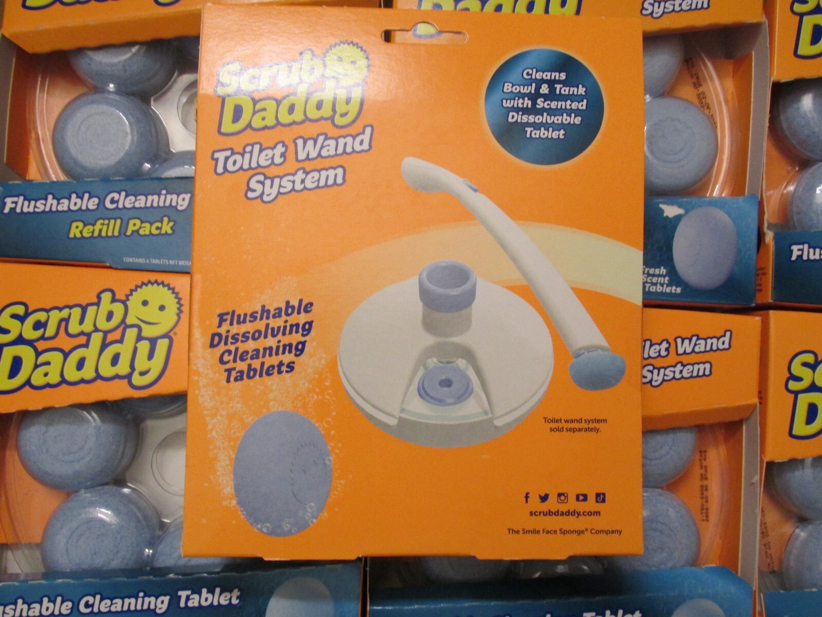 (7) Scrub Daddy Toilet Wand Flushable Cleaning Tablet Refill 6-Packs Fresh Scent