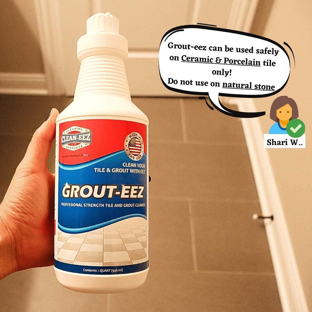 IT JUST Works! Grout-Eez Super Heavy-Duty Grout Cleaner. Easy and Safe to Use. D