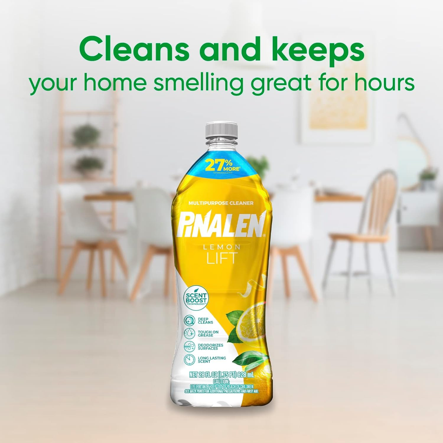 Max Aromas Multipurpose Cleaner – Lemon Lift Scent – 28 Fl Oz – All Purpose Clea