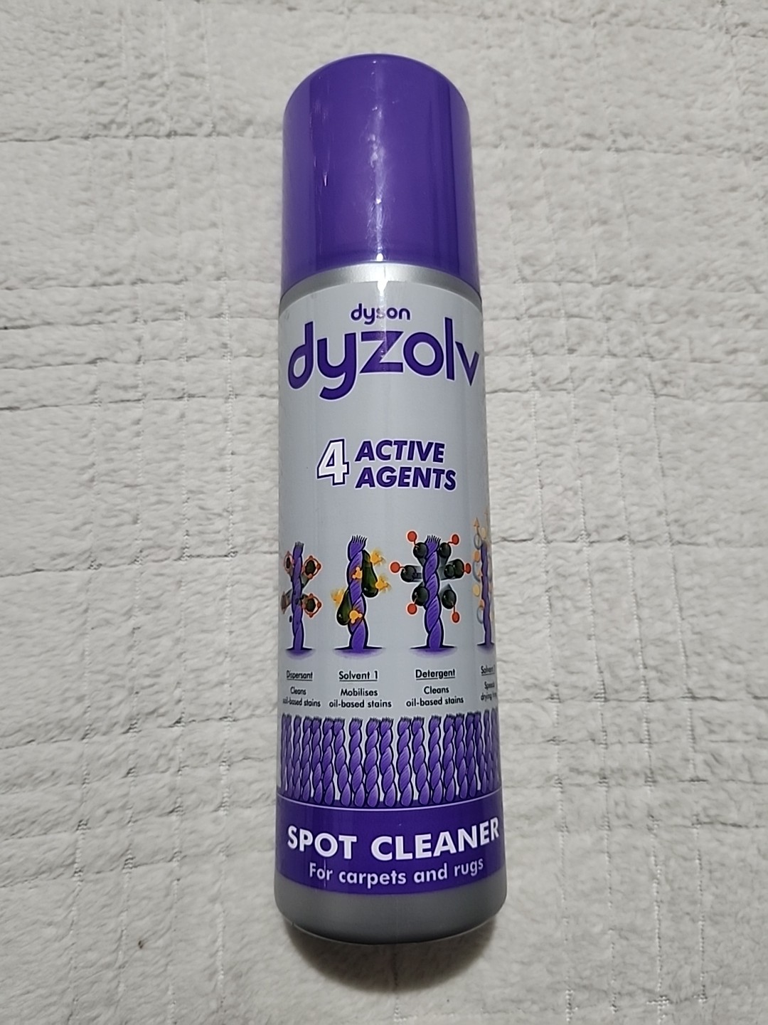 NEW Dyson Dyzolv Spot Spray Cleaner Carpets & Rugs 4 Active Agents 8.5 oz New