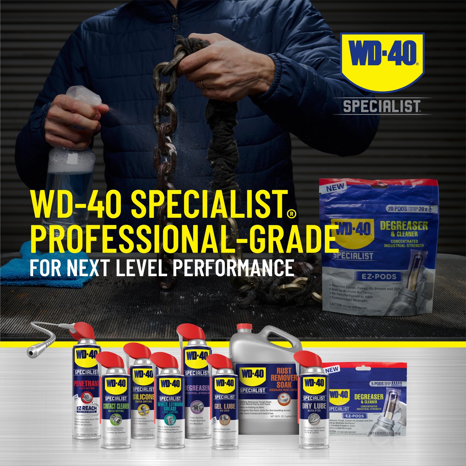WD40 Degreaser Cleaner Pods 6 Pack Multi Surface Heavy Duty Easy Use
