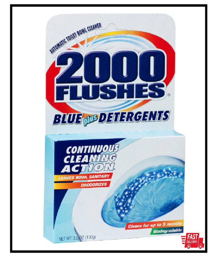 2000 FLUSHES – 201020 2000 Flushes Blue Plus Detergents Automatic Toilet Bowl Cl