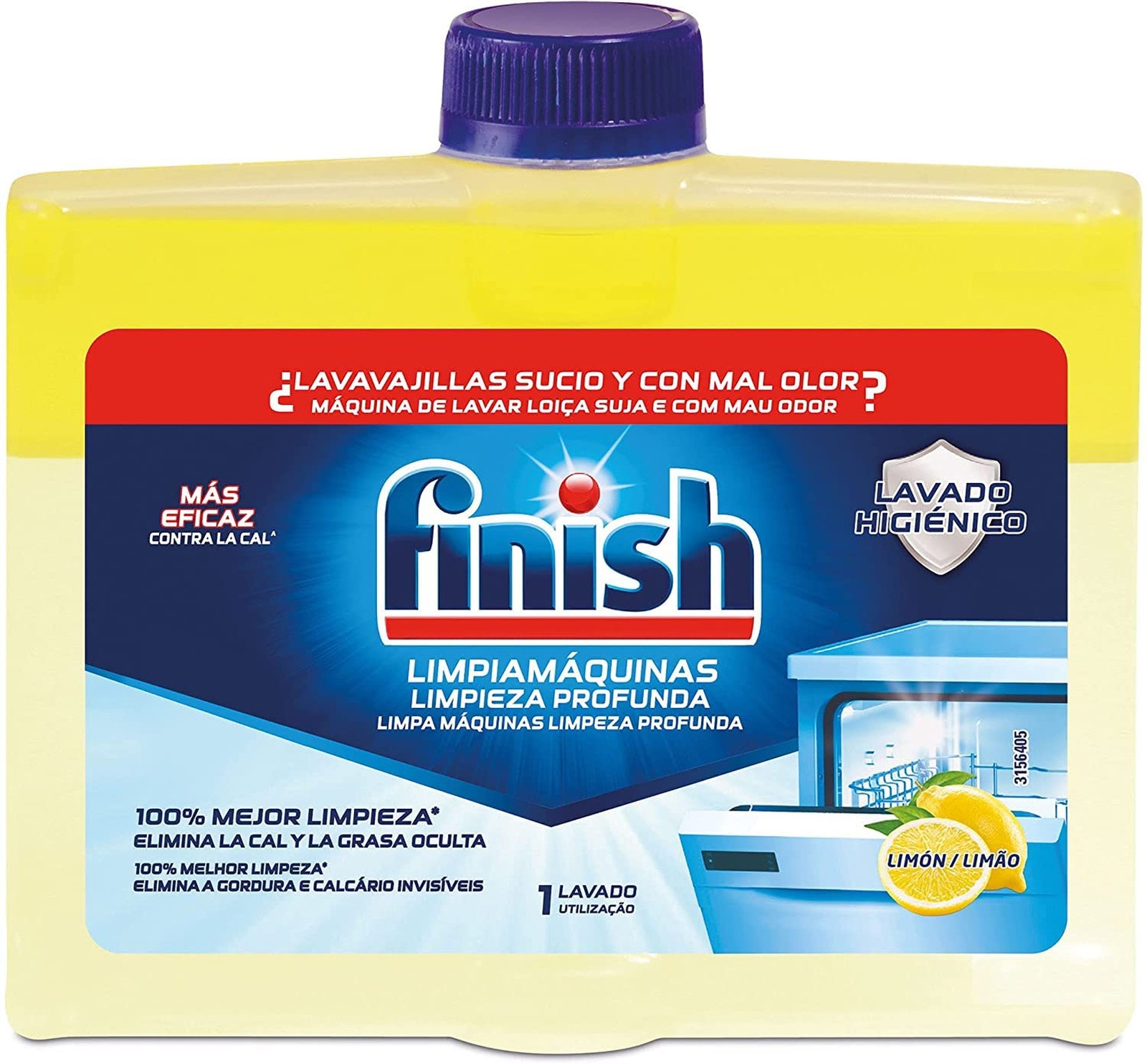 Finish Dishwasher Cleaner Lemon Sparkle 250ml
