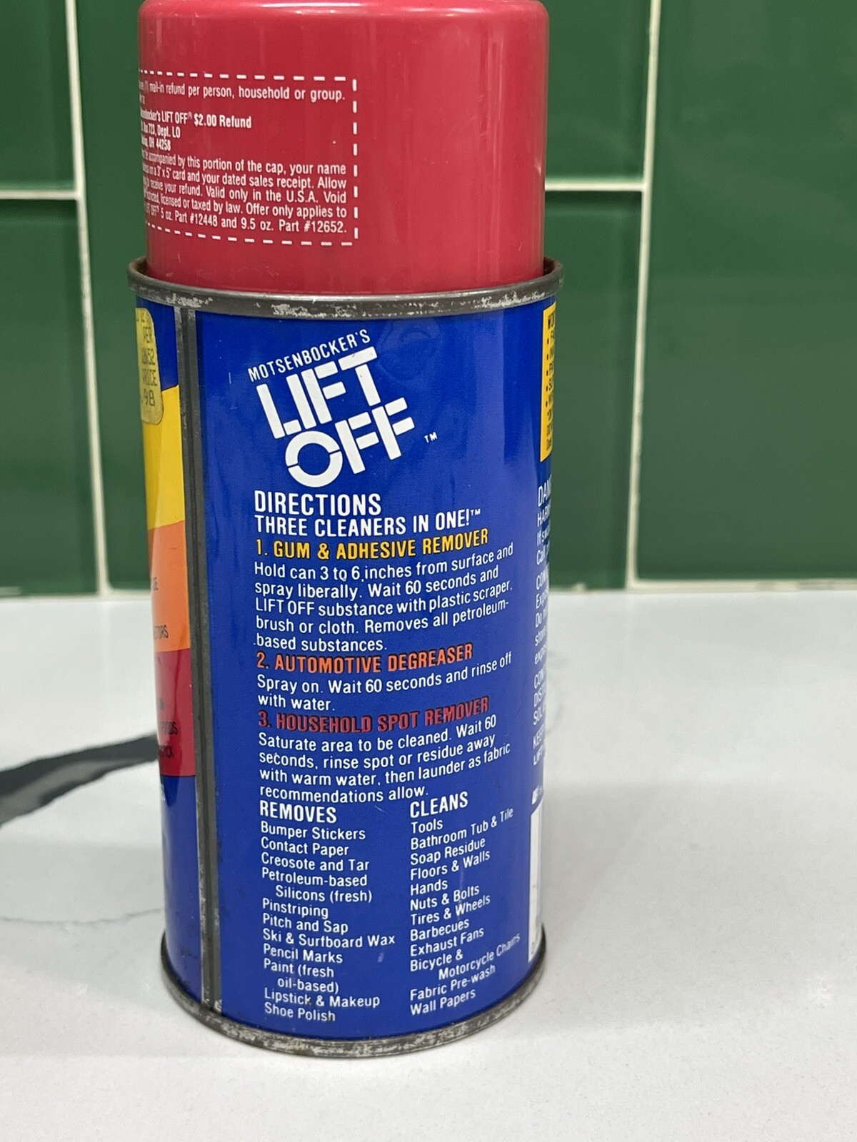 Motsenbocker’s Lift Off 3 Cleaners in 1 9.5oz Can 95% FULL
