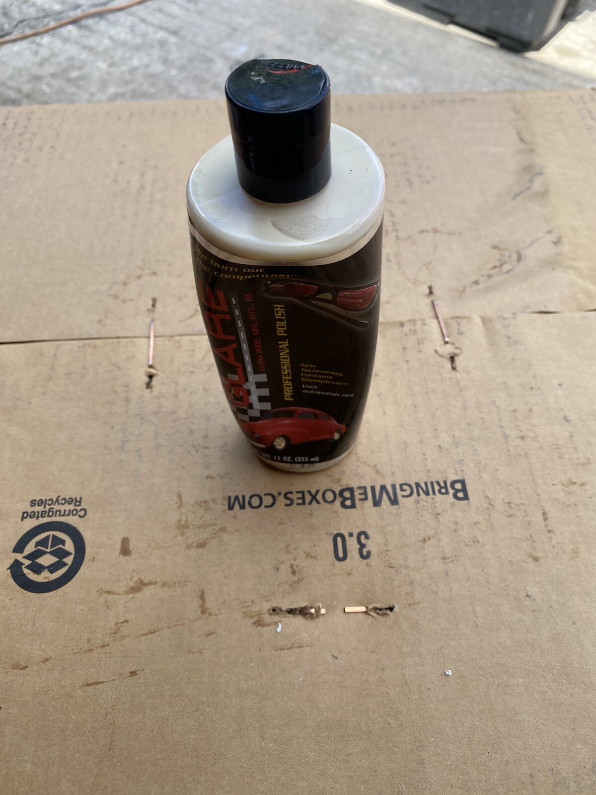 GLARE Ultra 2000 PROFESSIONAL Auto POLISH Wax – 12OZ 1 Dented Bottle But Good