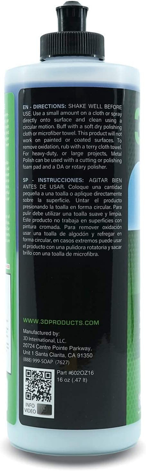 Metal Polish – Heavy Duty Car Metal Polish for Aluminum, Chrome, Brass, Copper,