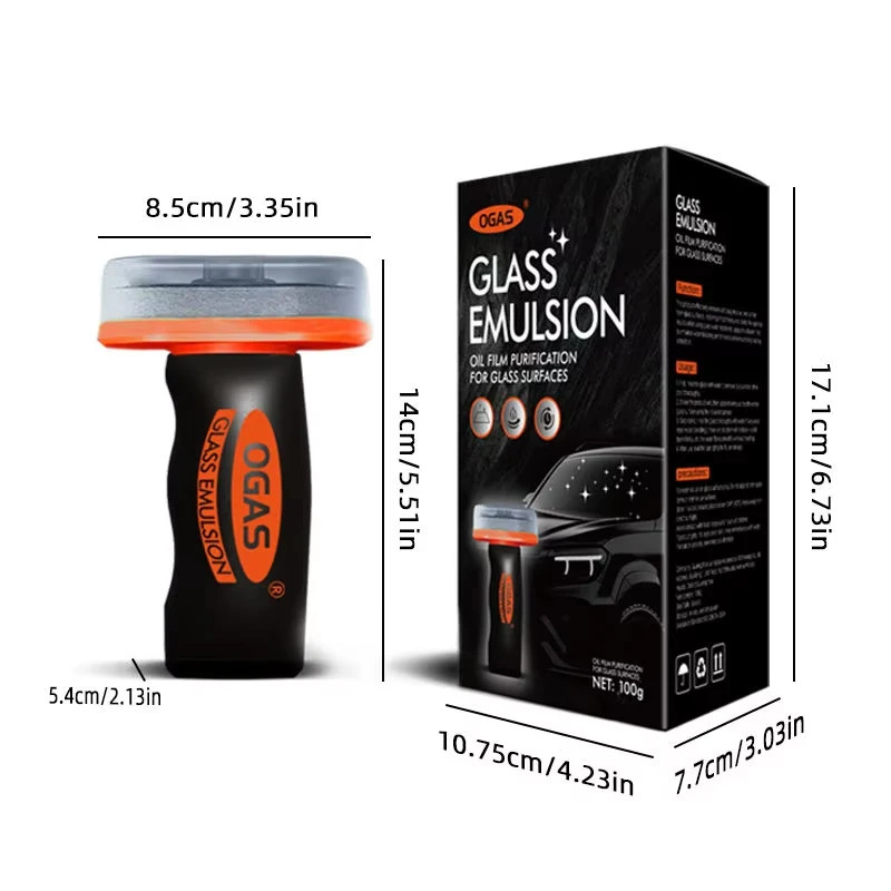 OGAS 100g Car Glass Oil Film Remover Front Windshield Rearview Mirror Side
