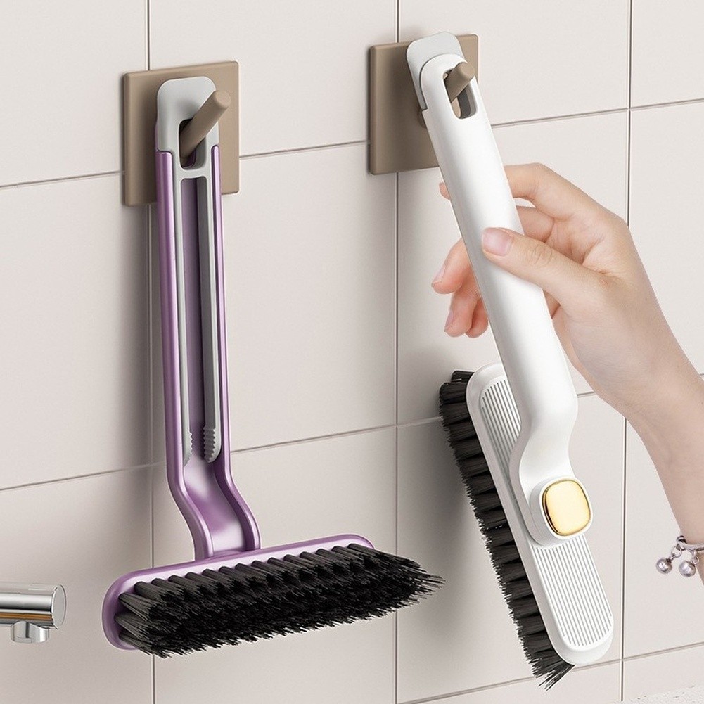 2-Piece Rotating Cleaning Brush Set for Tile Grout Bathroom Car Detailing