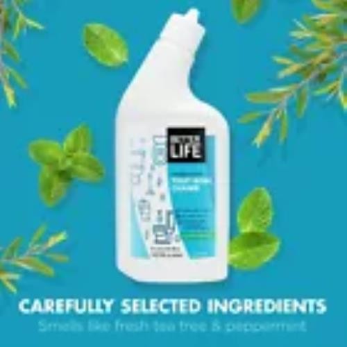 Lot of 6 Natural Toilet Bowl Cleaner, Tea Tree & Peppermint Scent, 24 Fl Oz
