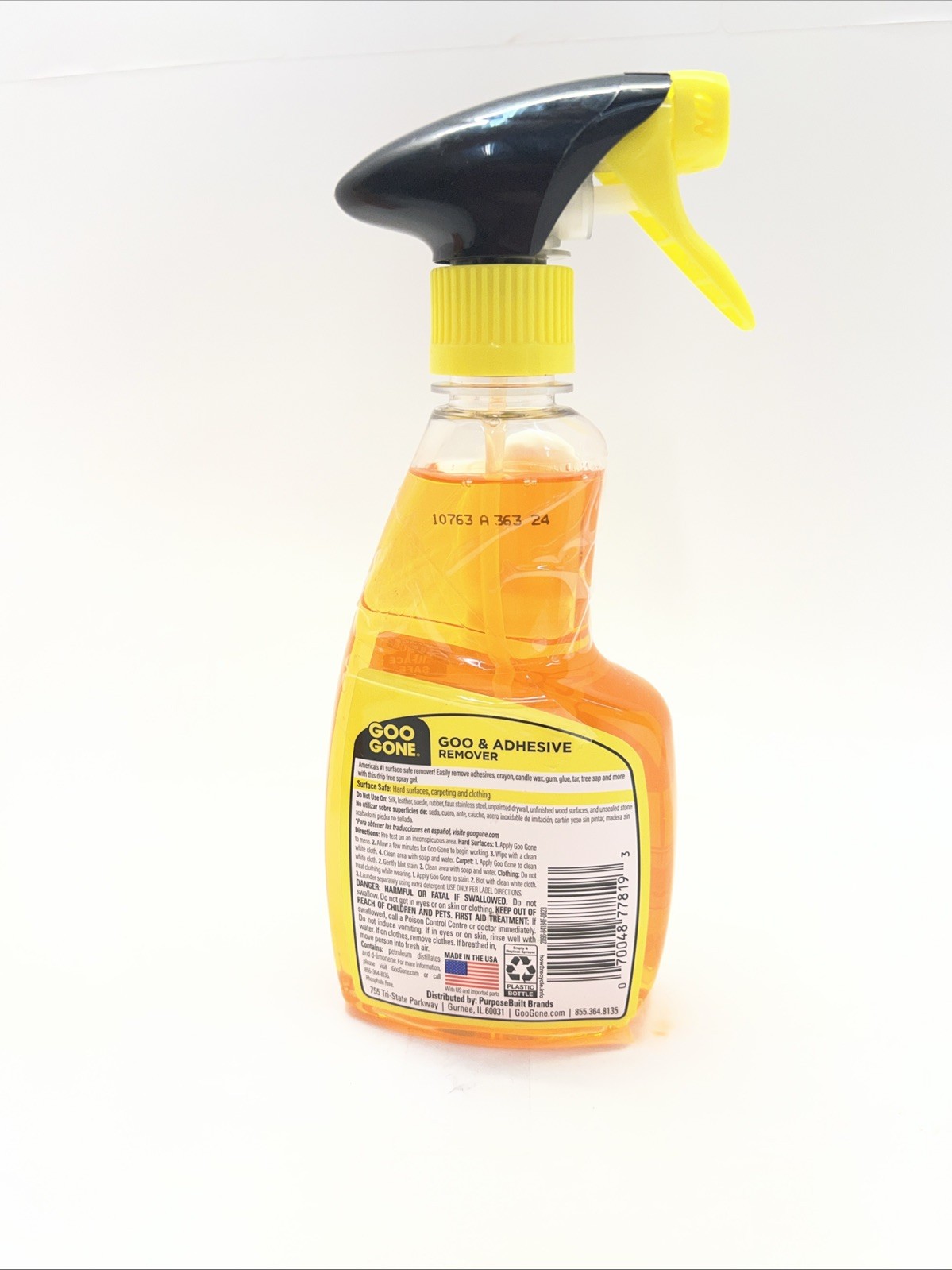 3x GOO GONE Original ADHESIVE Glue Gum Remover Citrus & Surface Safe 12oz