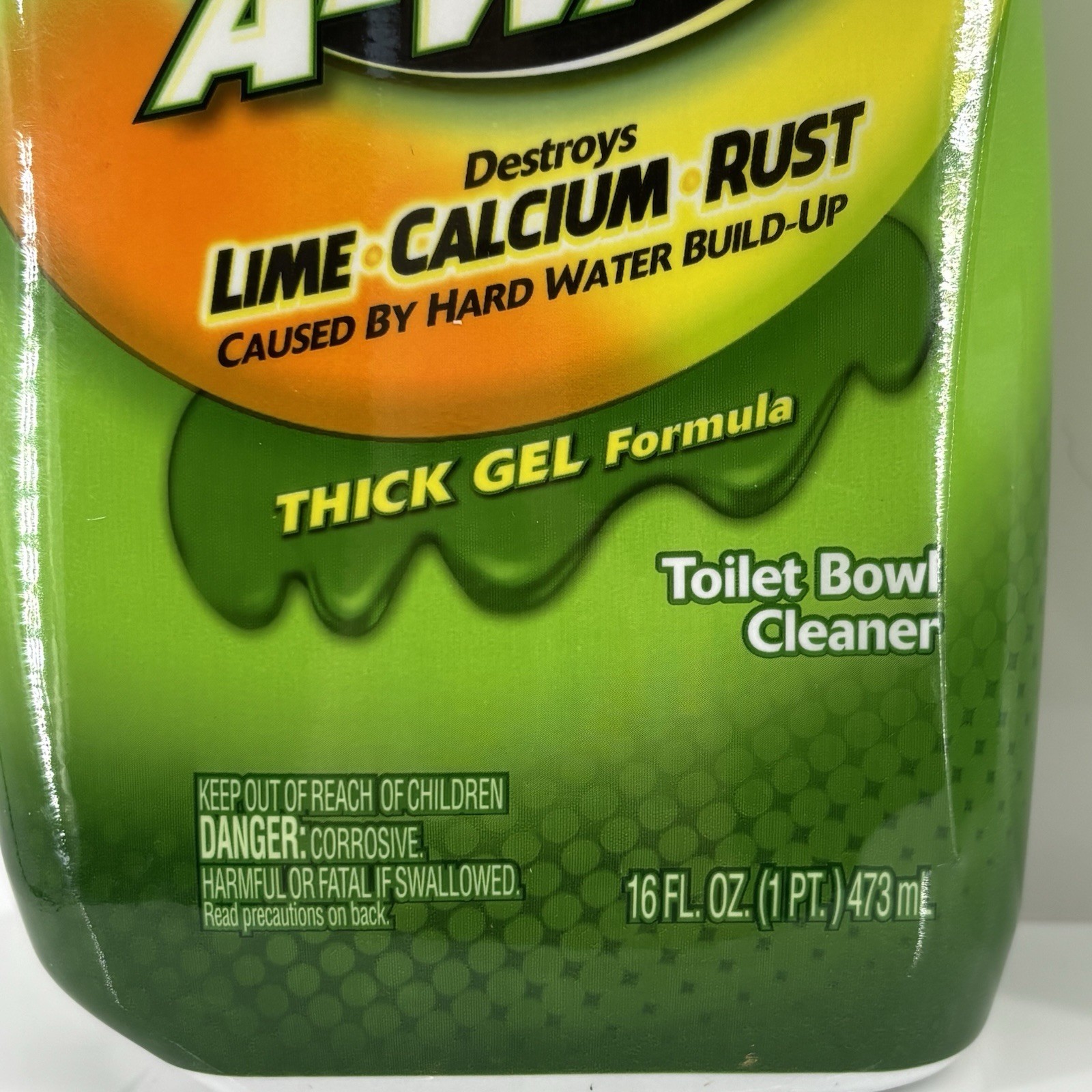 Lime-A-Way Toilet Bowl Cleaners Thick Gel Formula 16 oz Rust Lim Calcium Remover