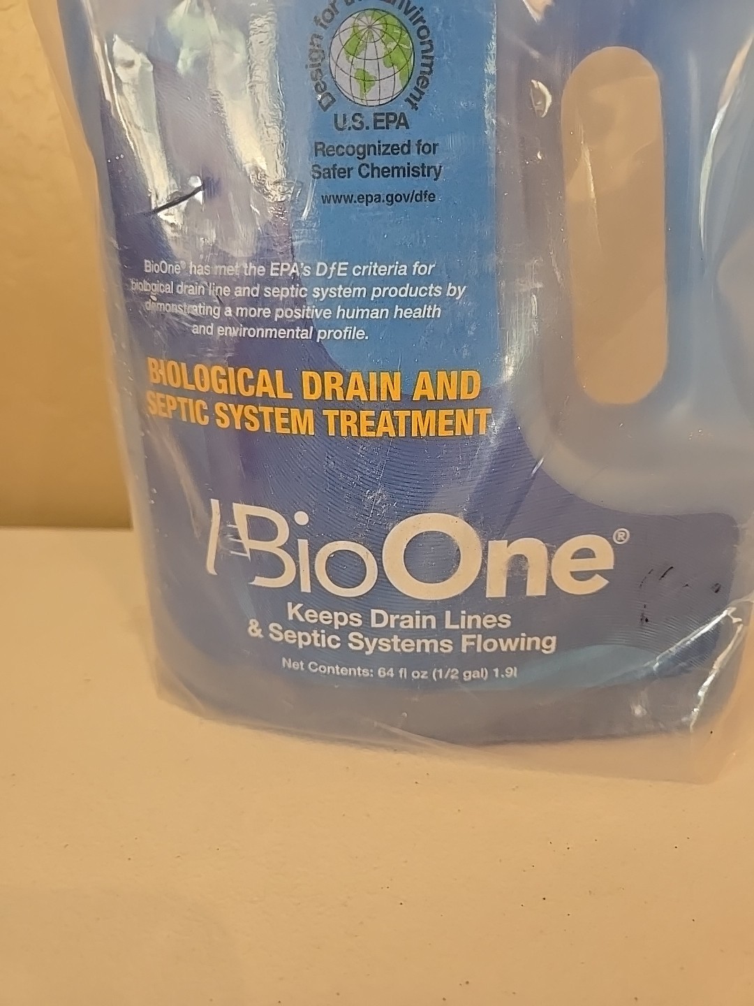 BioOne B164 64 oz. Bio Liquid Drain & Septic System Treatment Blue Brand New