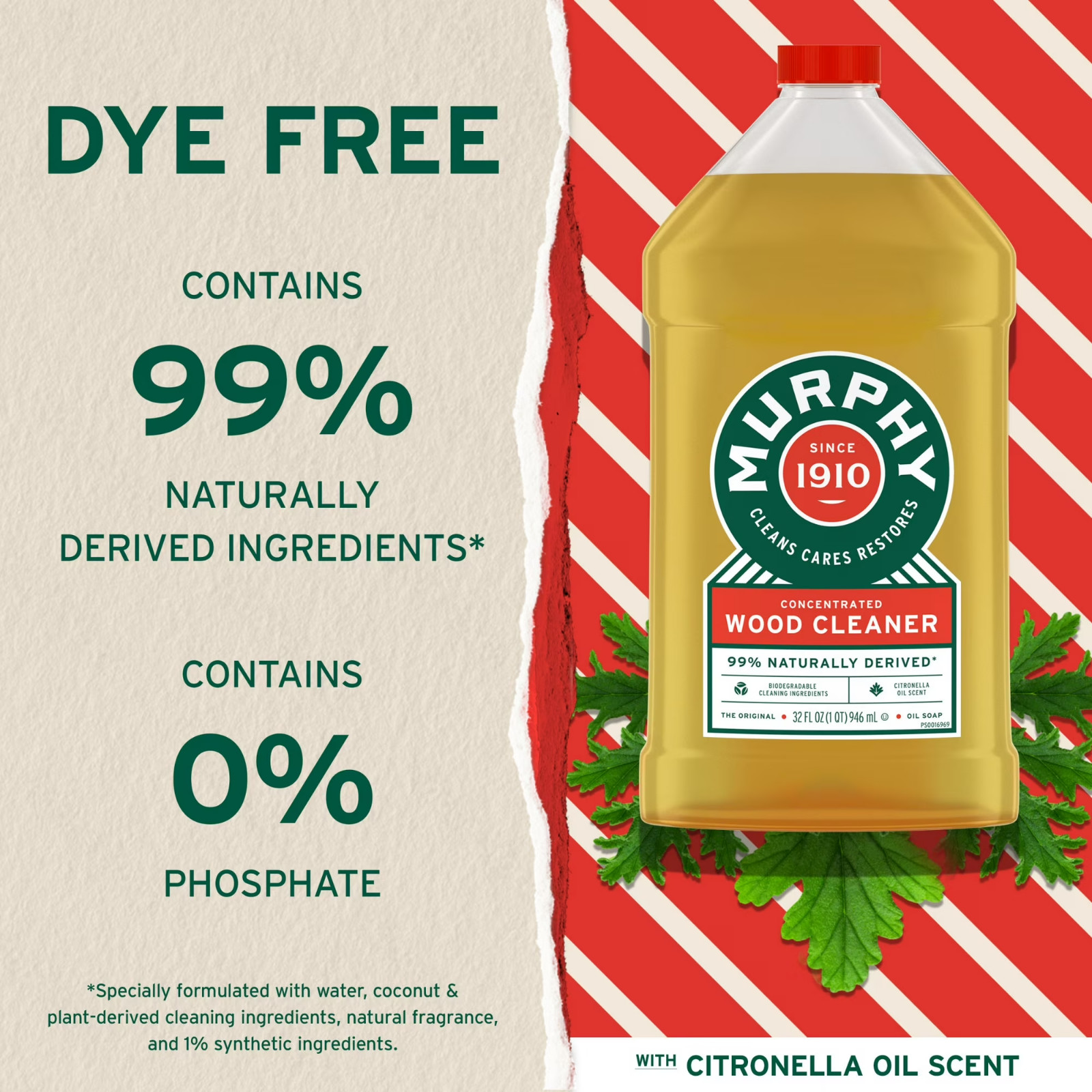 Murphy Oil Soap Wood Cleaner, Original – 32 Fluid Ounce-Free Shipping