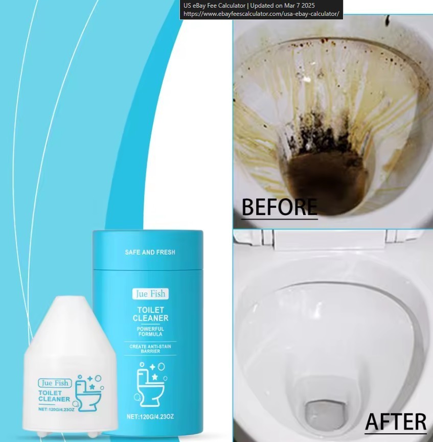 3Pcs-JUE FISH Toilet Cleaning Solid Bubble Block – Automatic Toilet Bowl Cleaner