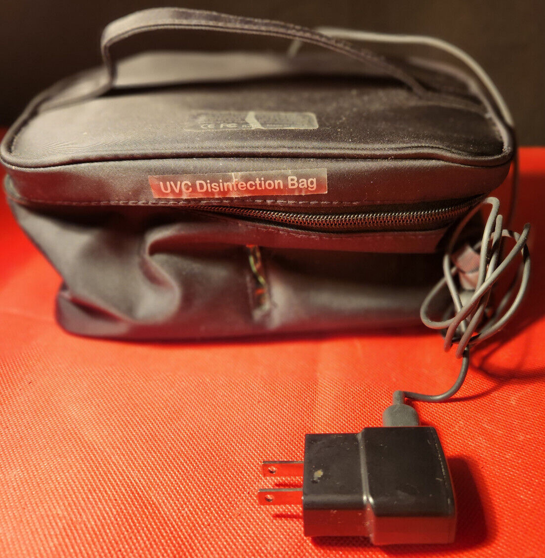 NEW: PORTABLE UVC LED DISINFECTION UV CLEANER BAG GRAY WITH MANUAL – USB POWERED
