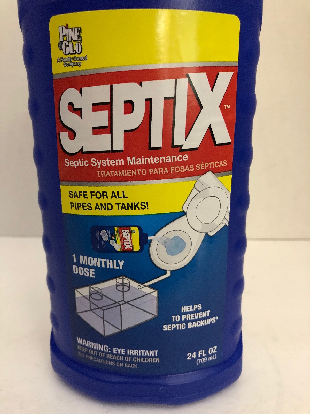 1-Septix,Treatment For Septic Tanks & Systems,Highly Concentrated 24 Oz Pine Glo