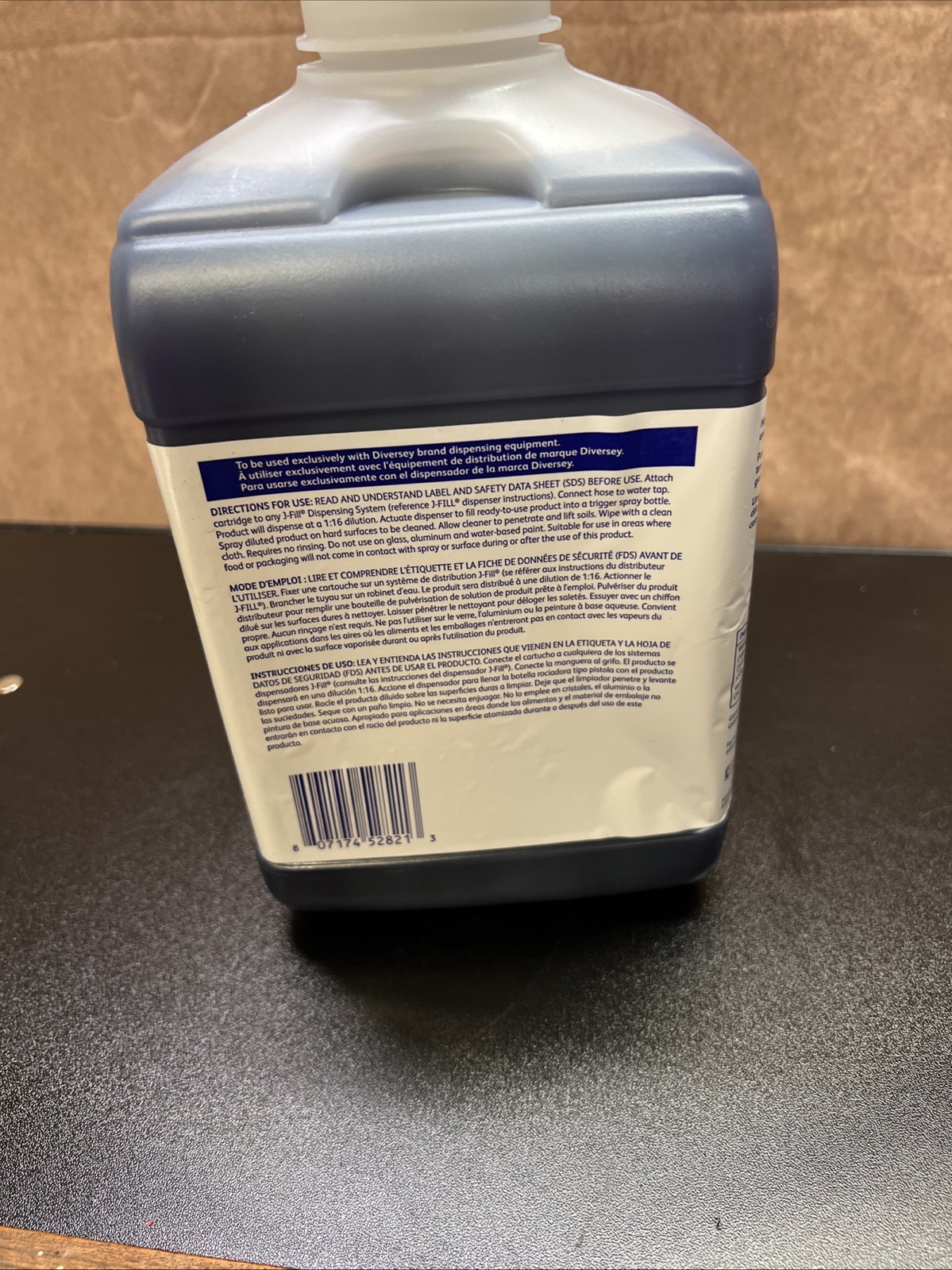 Diversey 100835210 Non-Butyl Cleaner Degreaser Concentrate, 2.5L Bottle,