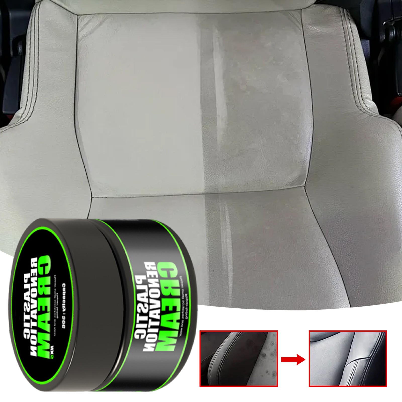 Car Plastic Restorer Black Gloss Polish Repair Coating Plastic Auto Cleaning
