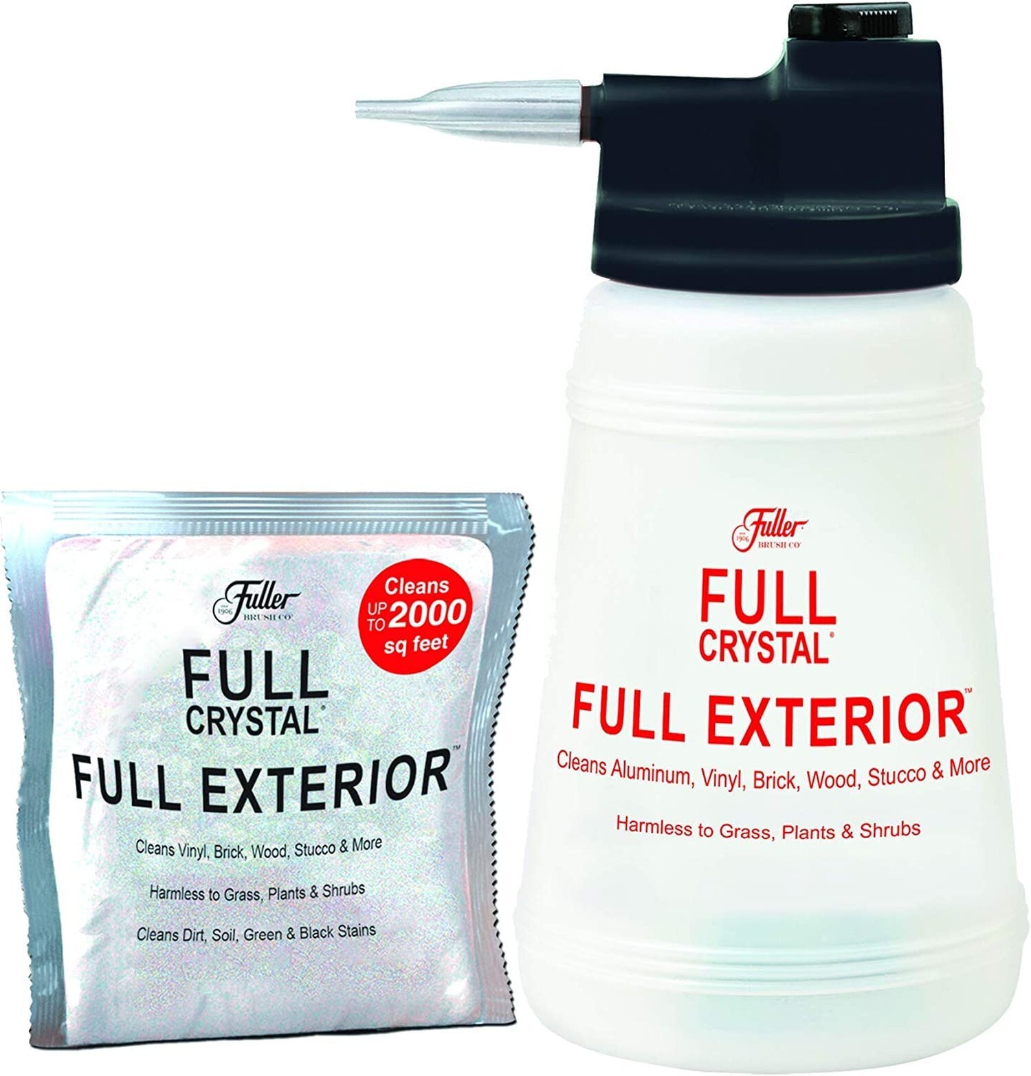 Full Exterior Kit – Bottle, Lid with Hose Attachment and One 4 oz. Crystal Po…