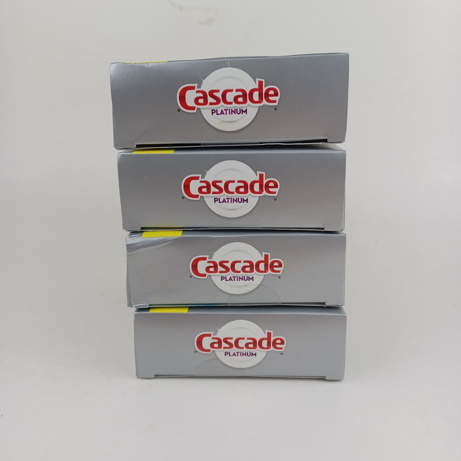4 Cascade Platinum Dishwasher Cleaner 3 Packs — 4 Boxes NEW UNOPENED