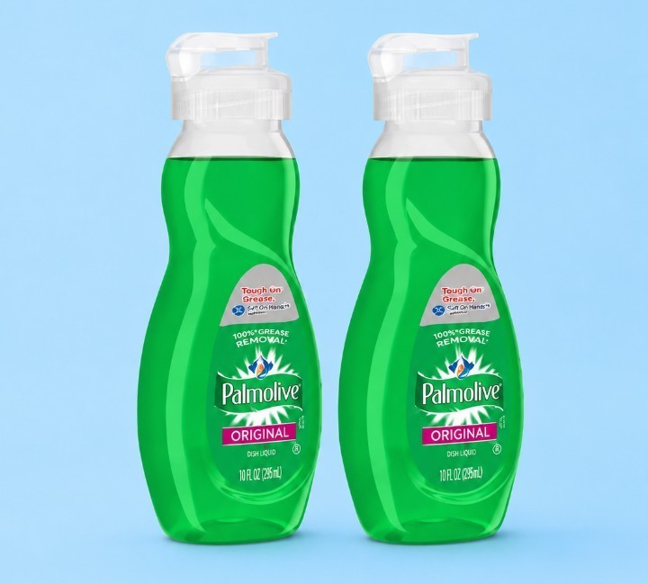 2 PACK Palmolive Original Dish Soap 3 oz Travel Size Liquid Dish Detergent Green