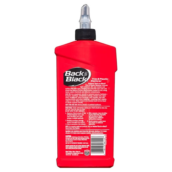 MOTHERS 06112 Back To Black Trim And Plastic Restorer Rubber & Vinyl 12 Oz