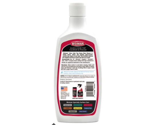 Glass Cook Top Cleaner and Polish, 20 oz Squeeze Bottle