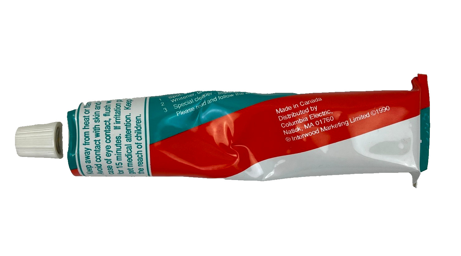 DiDi Seven Universal Cleaner Tube Made in Canada 3.5 oz Vtg 1990 w/Box Manual