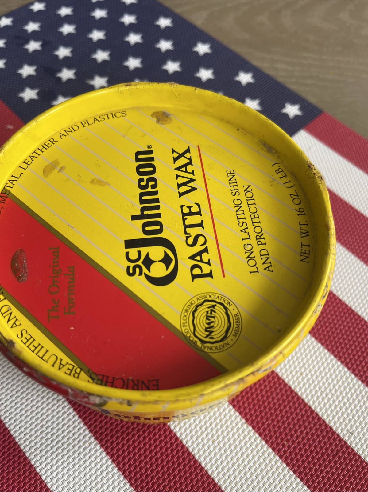 SC Johnson Paste Wax 16 Oz Original Formula Discontinued 85% Full