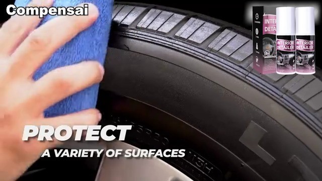 2Pcs Car Interior Cleaner Spray – Deep Clean, Polish Rubber, Plastic, Leather