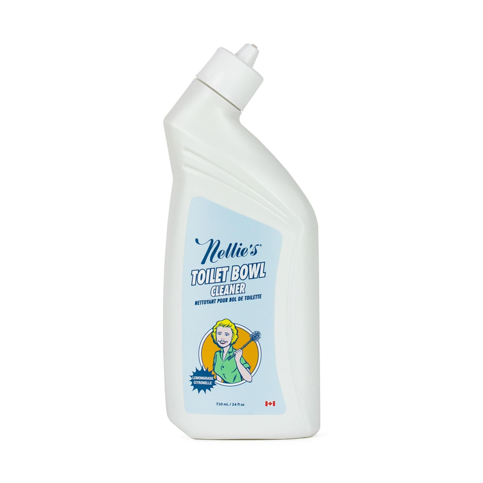 Nellies Eco Friendly Toilet Bowl Cleaner 24 Fl Oz Lemongrass Scent Safe for Pets