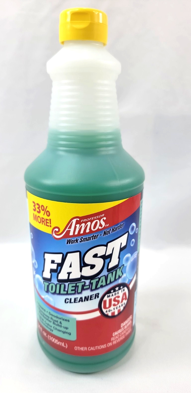 Professor Amos FAST Toilet &Tank Cleaner 34 oz NEW SEALED