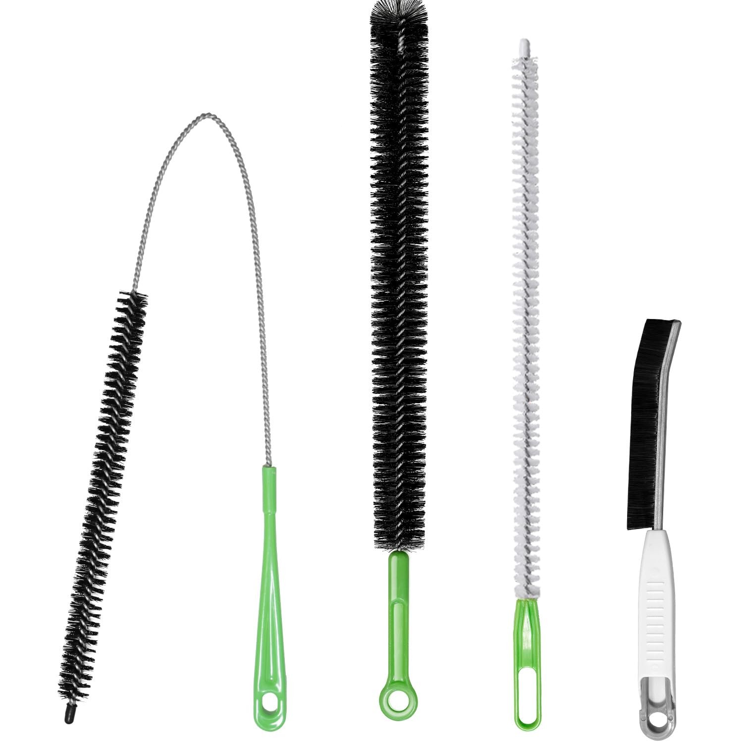 4pcs Flexible Cleaning Brush Set for Dryer Vents, Fridge Coils, HVAC Systems …