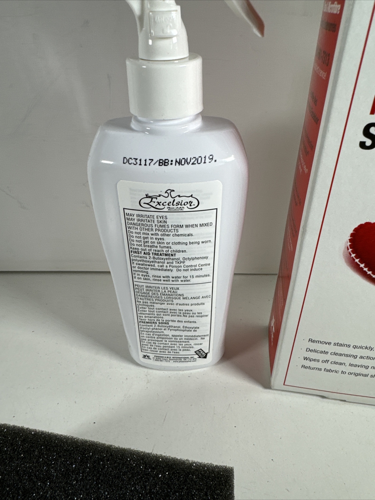 NOS Because You Love It! Fabric &Microfiber Upholstered Furniture Stain Remover