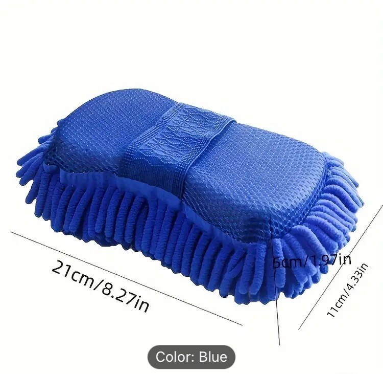 Car Cleaning Sponge Car Wash Care Washing Brush Pad Cleaning Tool Microfiber Pol