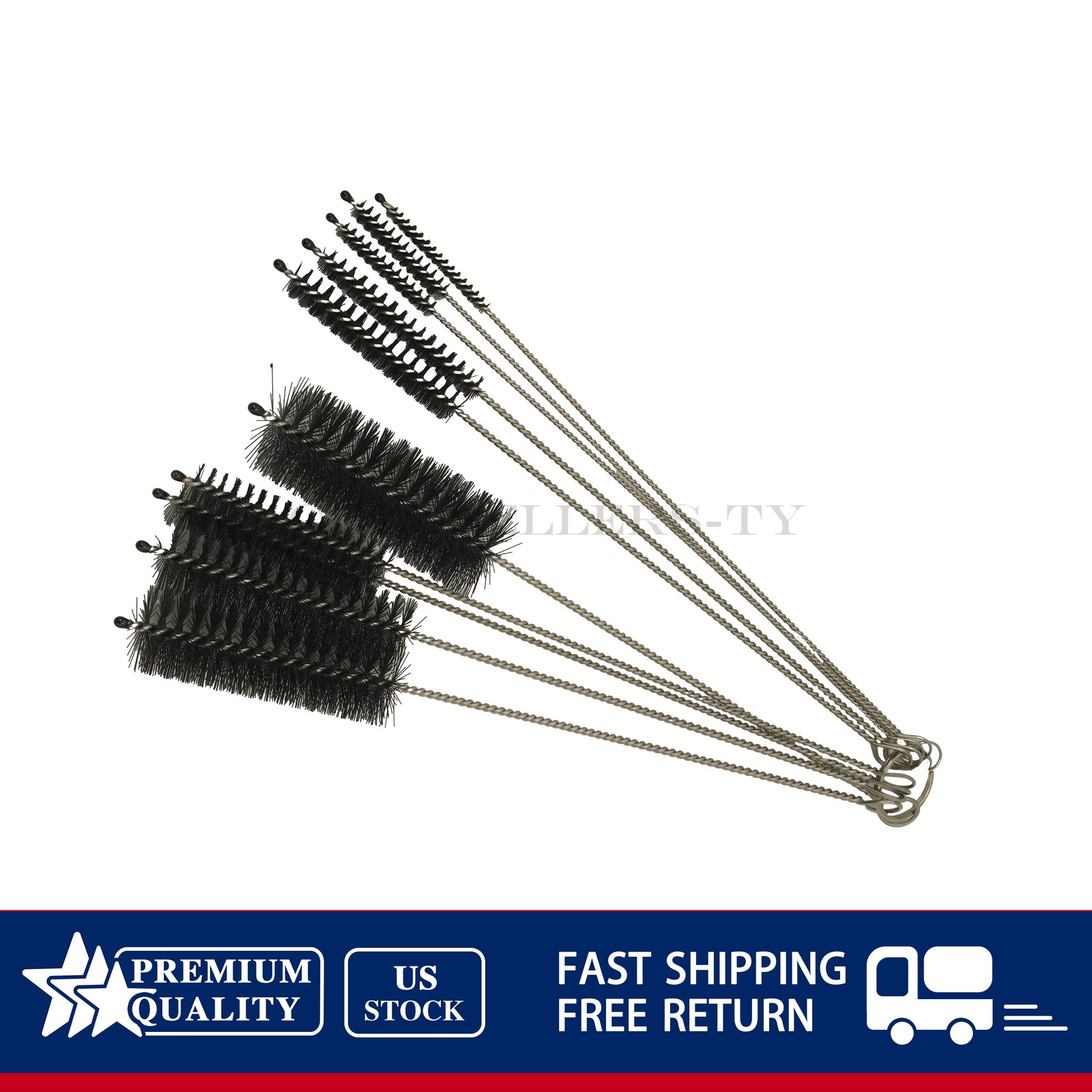 NEW 10PCS Set Nylon Straw Brush Cleaner Bottle Tube Pipe Small Long Cleaning