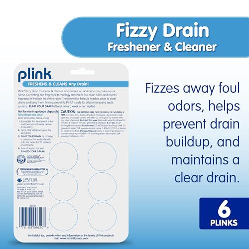 Fizzy Drain Freshener And Cleaner Prevents Clogs And Removes Odors In Household