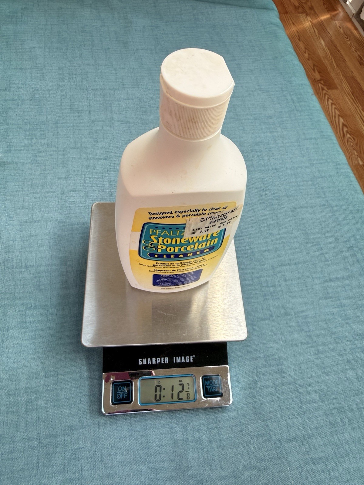 50% Full Pfaltzgraff Stoneware & Porcelain Cleaner 20oz Bottle Rare Discontinued