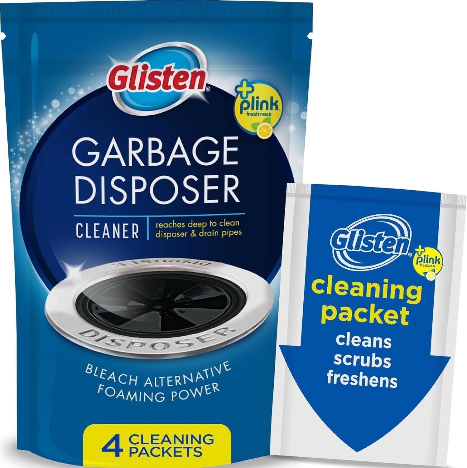 Lemon-Scented Odor Eliminator for Sinks – Fast-Acting Garbage Disposal Cleaner