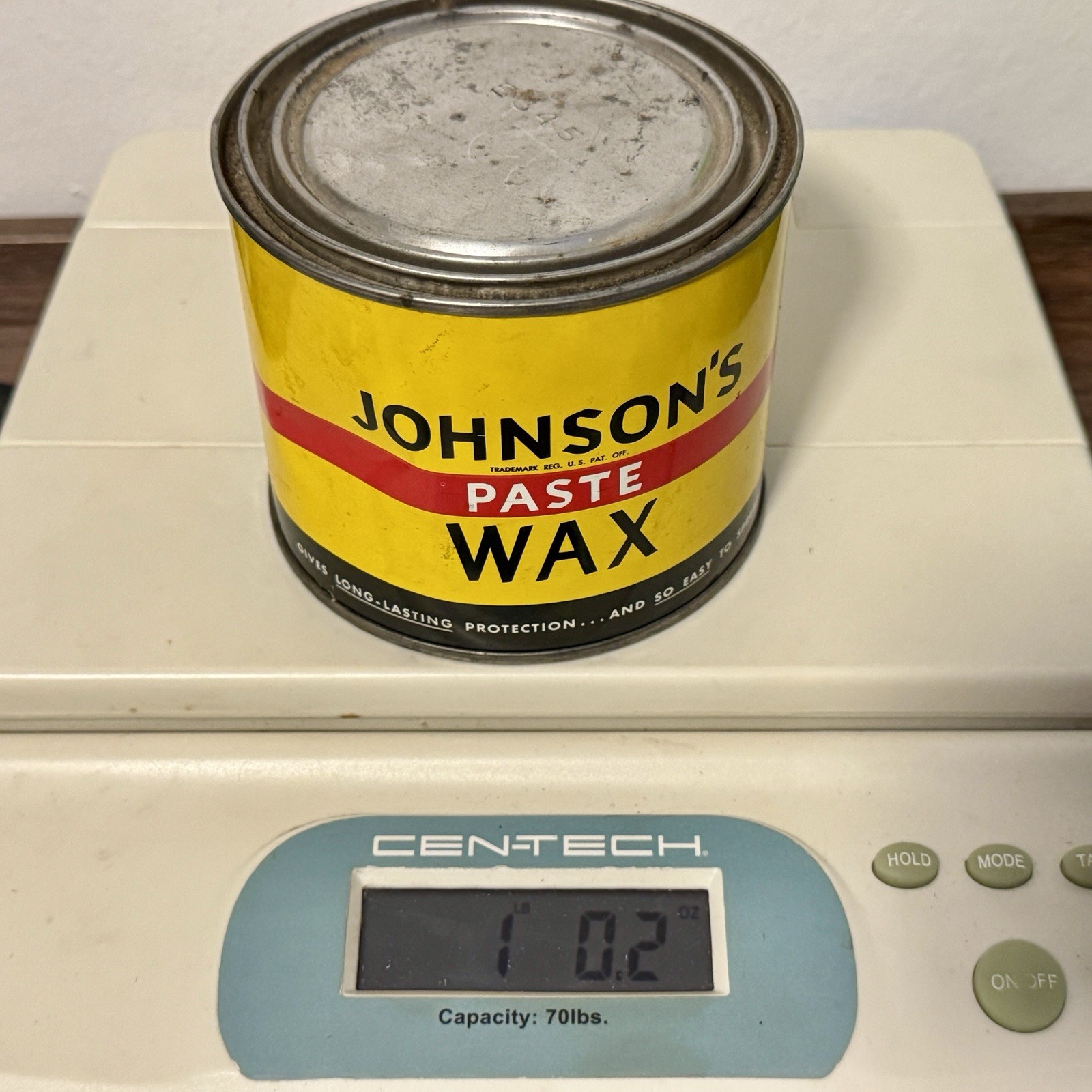 Johnson’s Paste Wax 1 Lb .2 oz in vintage can