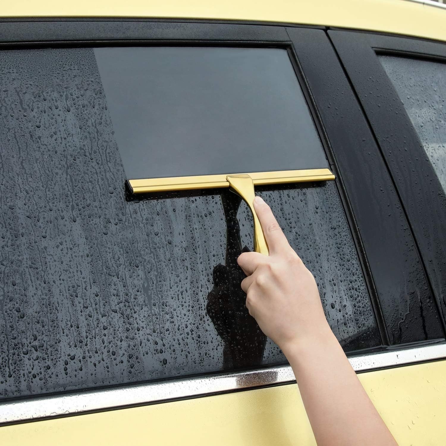 Modern All-Purpose Shower Squeegee with Rubber Blade – 10-Inch Compact Design