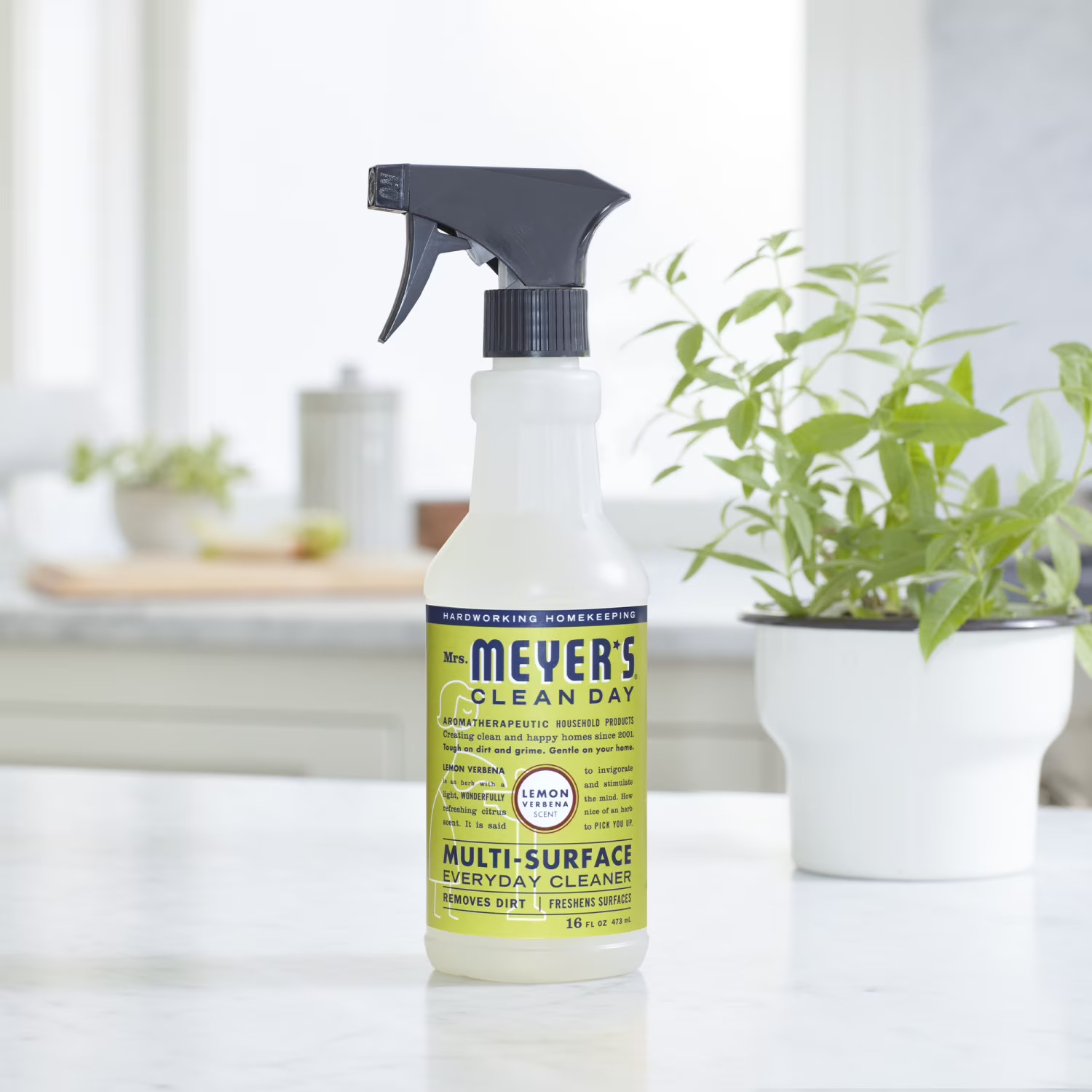 Clean Day Multi-Surface Everyday Cleaner, Lemon Verbena Scent, 16 Fl Oz Bottle