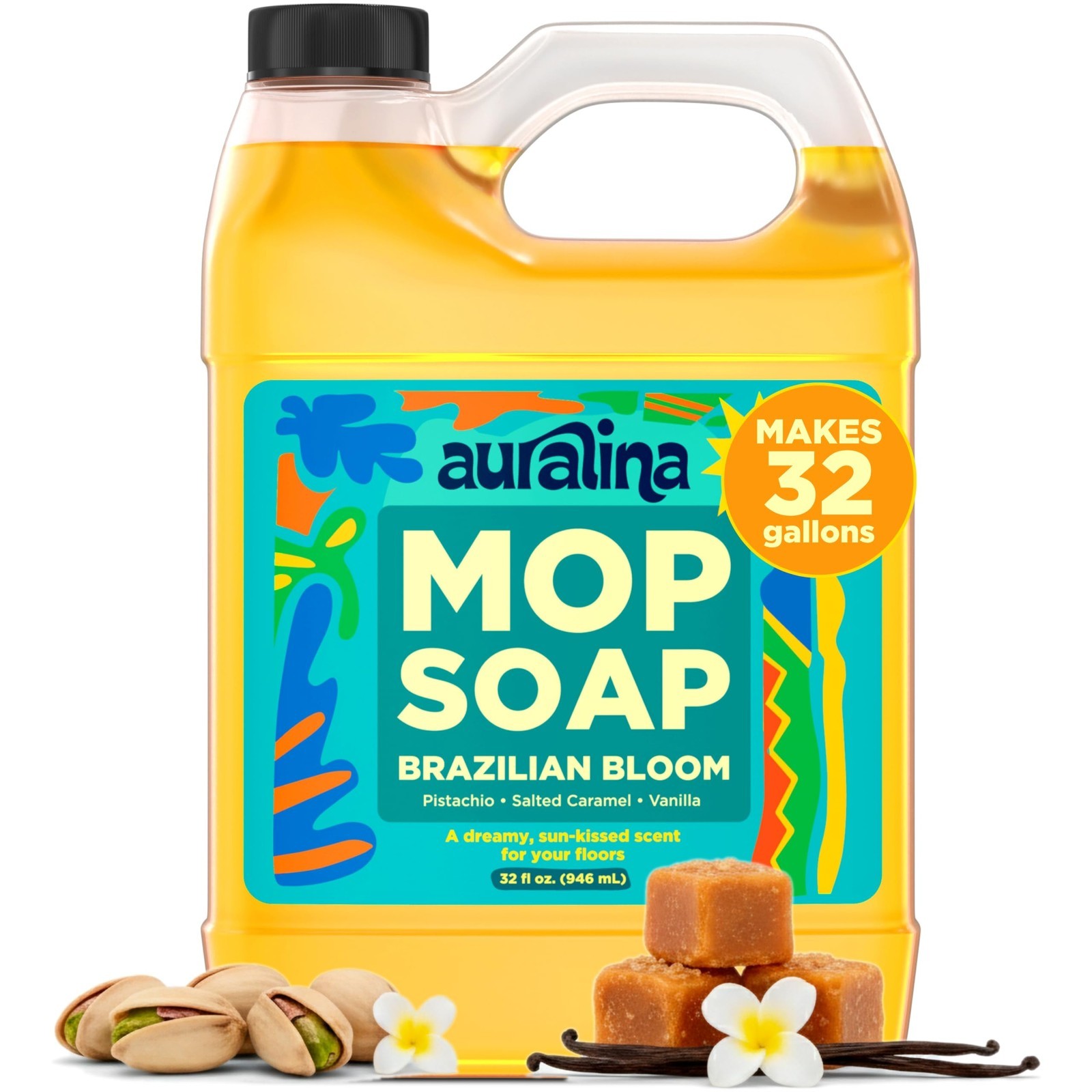 Highly Scented Mop Soap – Concentrated Floor Cleaner for Hardwood, Tile, Laminat