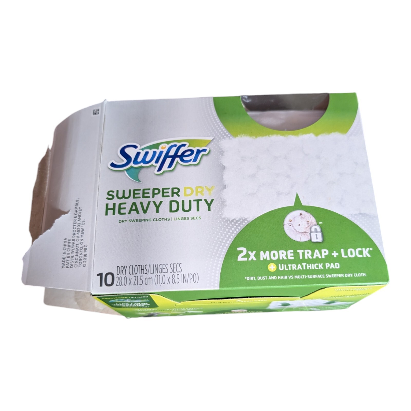 Swiffer HEAVY DUTY Ultra Thick SWEEPER DRY Sweeping Mop Cloth Pad Refills ~ 10ct
