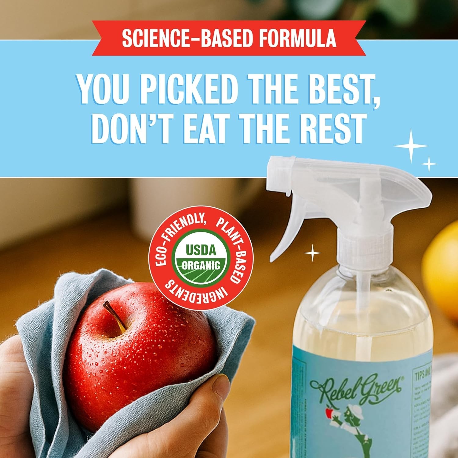 Natural Plant-Based Produce Cleaner, 34oz Refill