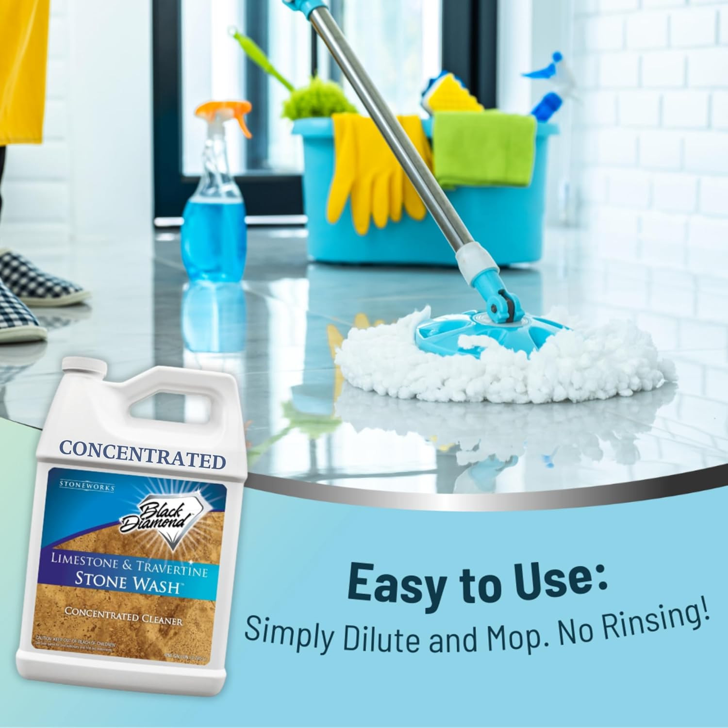 Natural Stone Cleaner – Limestone, Slate & Travertine Cleaner – Natural Stone Sh
