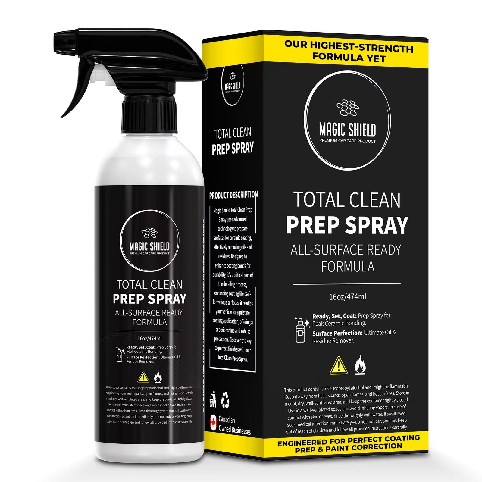 Shield Prep Spray – Must Wash After Use | Ideal for Ceramic Coating Prep | Wa…